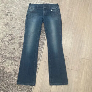 dELiA’s 90's Juniors Dark Wash Faded Reese Denim Jeans Sz 5/6 R